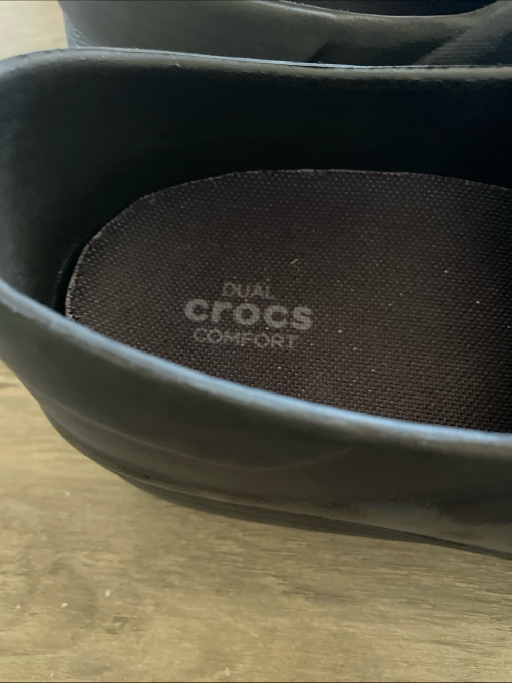 Crocs Neria Pro 11 Black gray cheetah print medical healthcare clogs women’s 9 - Picture 4 of 10